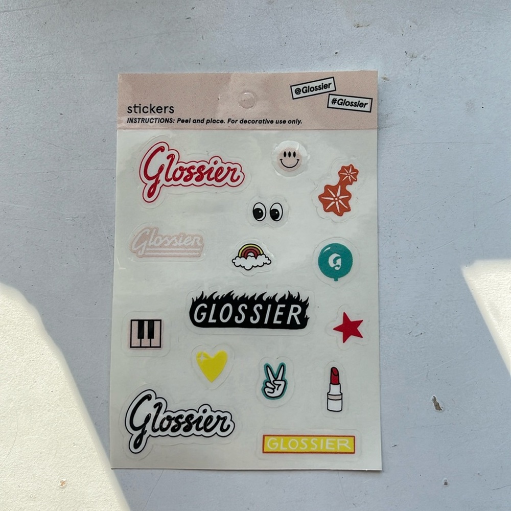 3 pack Vintage first release glossier sticker sheets